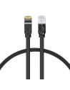Cablul de rețea plat Baseus High Speed, Ethernet RJ45, Gigabit, Cat.6, 3m (negru)