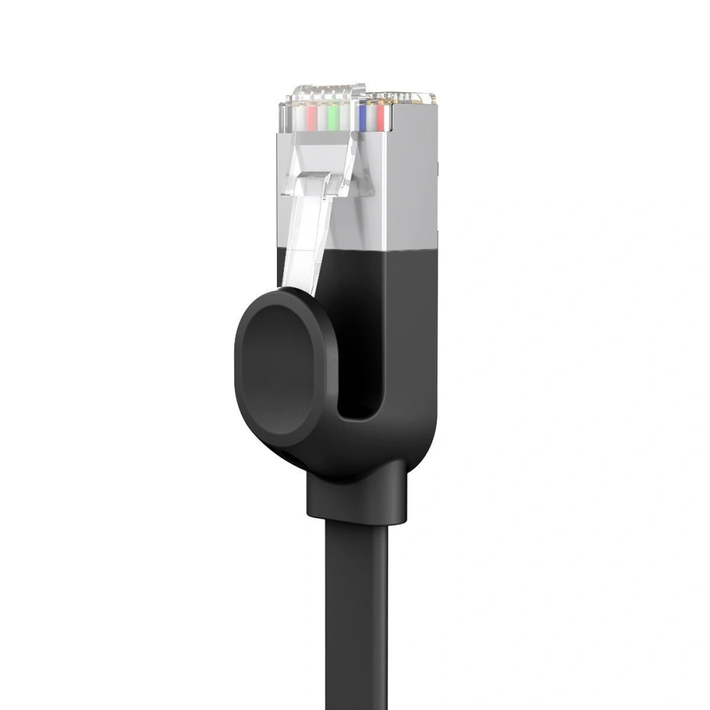 Płaski kabel sieciowy Baseus High Speed, Ethernet RJ45, Gigabit, Cat.6, 3m (czarny)