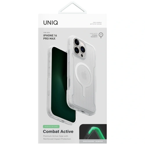 Kup UNIQ Combat Active Apple iPhone 16 Pro Max Magclick Töltés lume fehér - UNIQ1476 - {ean13} - Sklep Home Screen