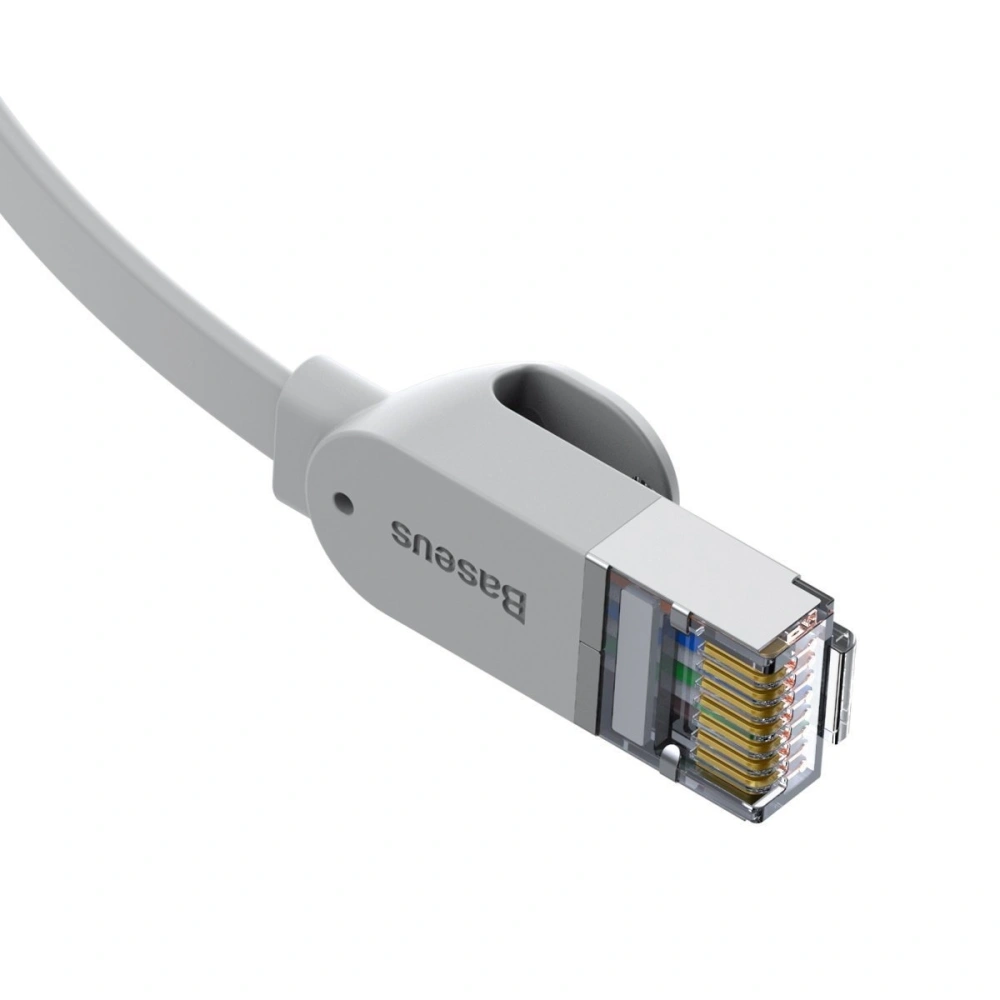 Płaski kabel sieciowy Baseus High Speed, Ethernet RJ45, Gigabit, Cat.6, 3m (szary)