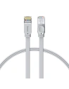 Cablul de rețea plat Baseus High Speed, Ethernet RJ45, Gigabit, Cat.6, 3m (gri)