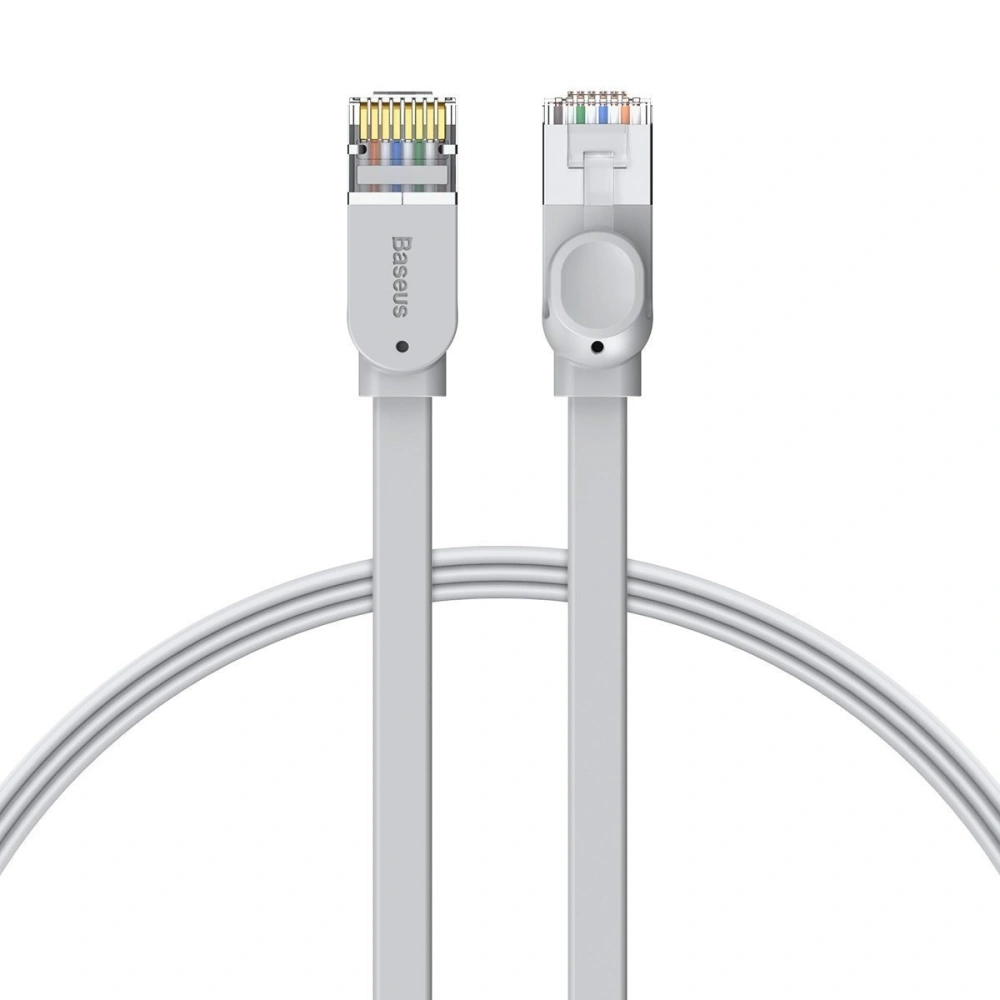 Płaski kabel sieciowy Baseus High Speed, Ethernet RJ45, Gigabit, Cat.6, 3m (szary)
