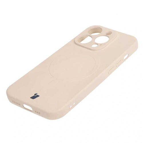 Kup Bizon Case Silicone Magnetic az Apple iPhone 15 Pro bézs színben - BIZ8772 - {ean13} - Sklep Home Screen