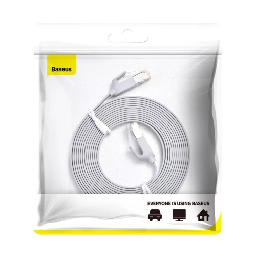 Kup Cablul de rețea plat Baseus High Speed, Ethernet RJ45, Gigabit, Cat.6, 3m (gri) - BSU1441GRY - {ean13} - Sklep Home Screen