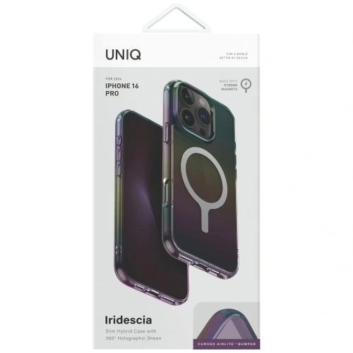 Kup UNIQ Iridescia Apple iPhone 16 Pro Magclick Töltés éjfél - UNIQ1482 - {ean13} - Sklep Home Screen