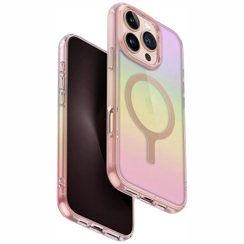 Kup Etui UNIQ Iridescia do Apple iPhone 16 Pro Magclick Charging pink prism - UNIQ1483 - {ean13} - Sklep Home Screen