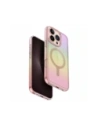 UNIQ Iridescia Apple iPhone 16 Pro Magclick Töltés rózsaszín prizmával