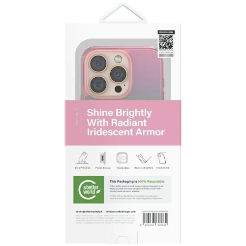 Kup Etui UNIQ Iridescia do Apple iPhone 16 Pro Magclick Charging pink prism - UNIQ1483 - {ean13} - Sklep Home Screen