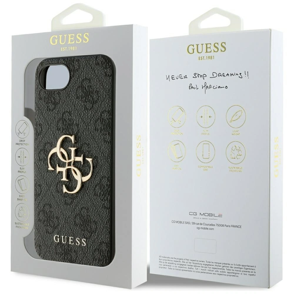 Etui Guess 4G Big Logo do Apple iPhone 16e czarny