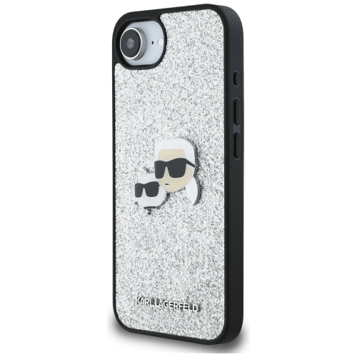 Kup Karl Lagerfeld Rögzített Csillogó Ikonik Fém Kitűző Apple iPhone 16e ezüst - KLD21978 - {ean13} - Sklep Home Screen