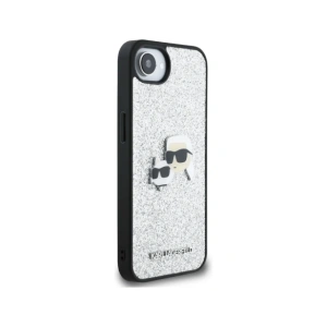 Kup Etui Karl Lagerfeld Fixed Glitter Ikonik Metal Pin do Apple iPhone 16e srebrny - KLD21978 - {ean13} - Sklep Home Screen