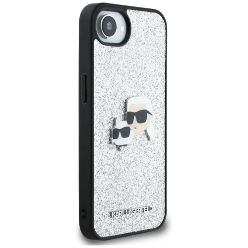 Kup Karl Lagerfeld Rögzített Csillogó Ikonik Fém Kitűző Apple iPhone 16e ezüst - KLD21978 - {ean13} - Sklep Home Screen