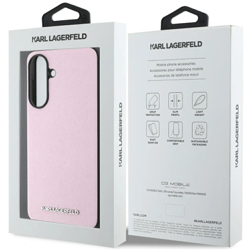 Buy Karl Lagerfeld Saffiano Metal Logo Samsung Galaxy A56 pink - KLD21979 - {ean13} - Home Screen Store Europe