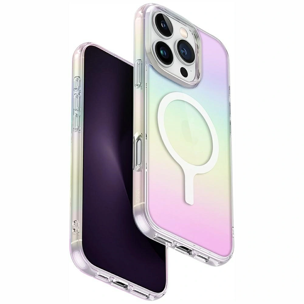 Etui UNIQ Iridescia do Apple iPhone 16 Pro Max Magclick Charging holograficzny
