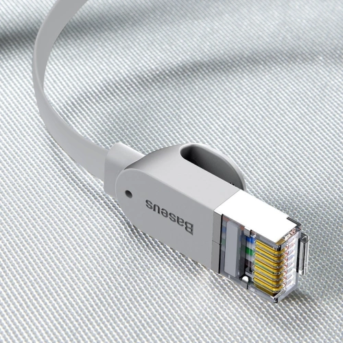 Kup Cablul de rețea plat Baseus High Speed, Ethernet RJ45, Gigabit, Cat.6, 8m (gri) - BSU1445GRY - {ean13} - Sklep Home Screen