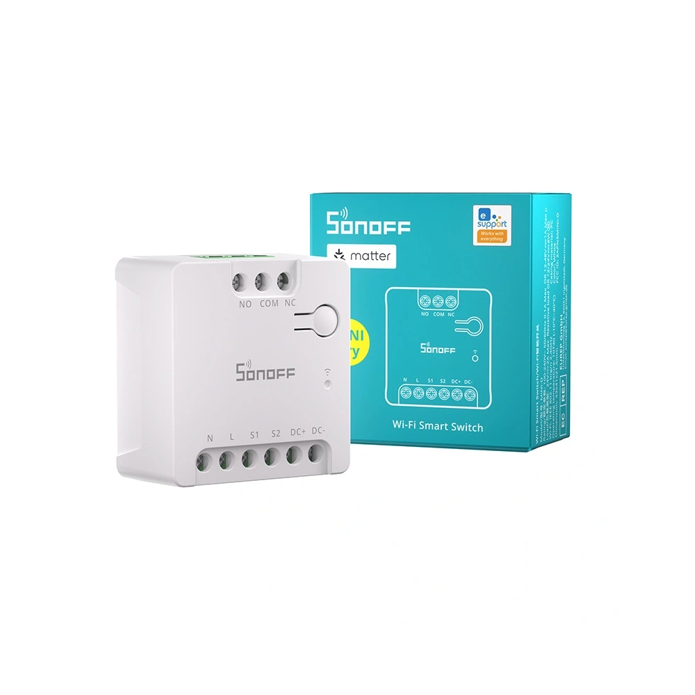 Przełącznik WiFi SONOFF MINI-D Matter (AC/DC 12-48V styk bezpotencjałowy)