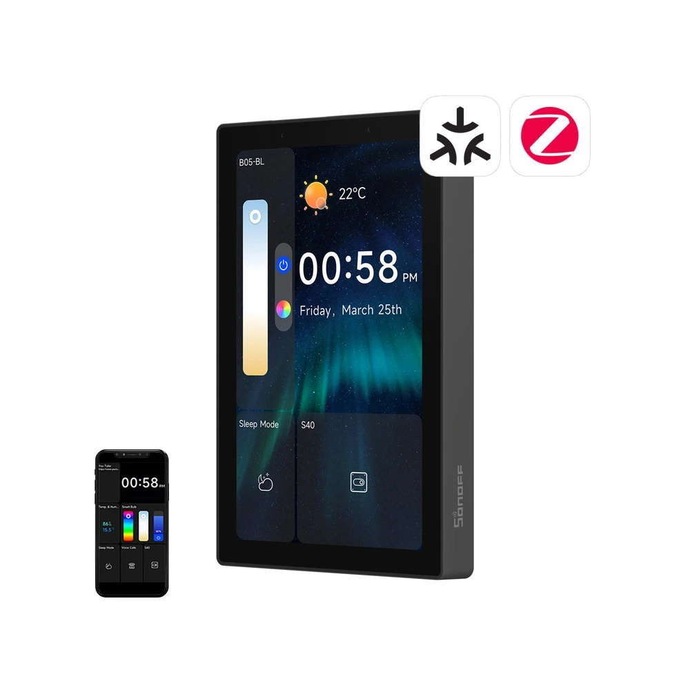 Panel sterowania WiFi/Bluetooth/ZigBee Matter SONOFF NSPanel Pro 120 (czarny)