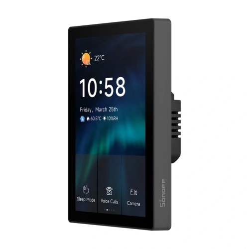 Kup WiFi/Bluetooth/ZigBee Matter Steuerungspanel SONOFF NSPanel Pro 120 (schwarz) - SNF200 - {ean13} - Sklep Home Screen
