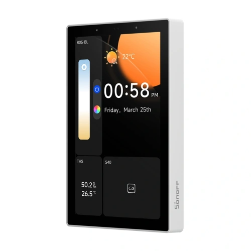Buy WiFi/Bluetooth/ZigBee Matter control panel SONOFF NSPanel Pro 120 (white) - SNF201 - {ean13} - Home Screen Store Europe