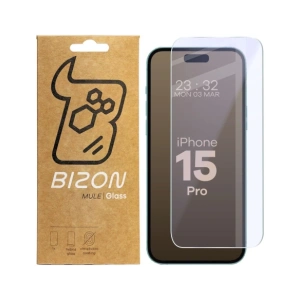 Kup Elastyczne szkło hybrydowe Bizon Glass Mule do Apple iPhone 15 Pro - BIZ8777 - {ean13} - Sklep Home Screen