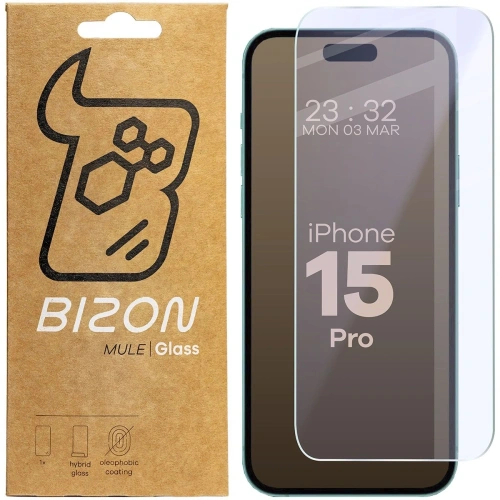 Kup Bizon Glass Mule Hybrid Glass Apple iPhone 15 Pro - BIZ8777 - {ean13} - Sklep Home Screen