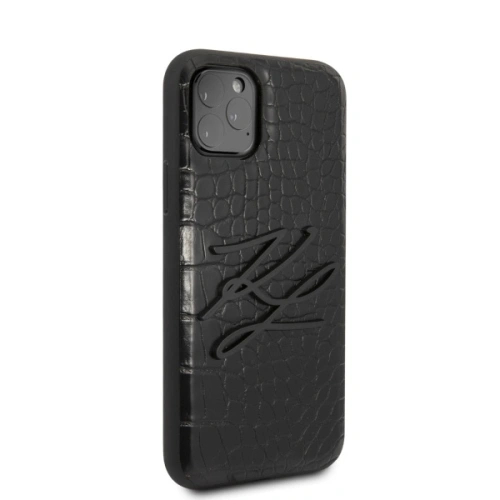 Kup Etui Karl Lagerfeld KLHCN58CRKBK Apple iPhone 11 Pro hardcase czarny/black Croco - KLD274BLK - {ean13} - Sklep Home Screen