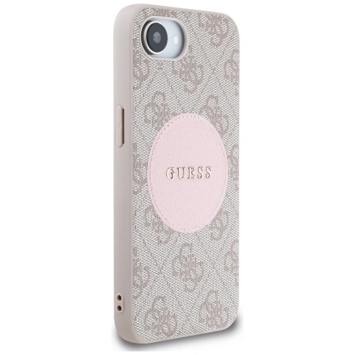 Kup Etui Guess 4G Circle Classic Logo MagSafe do Apple iPhone 16e różowe - GUE4446 - {ean13} - Sklep Home Screen
