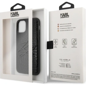 Kup Etui Karl Lagerfeld KLHCN58CRKBK Apple iPhone 11 Pro hardcase negru/black Croco - KLD274BLK - {ean13} - Sklep Home Screen