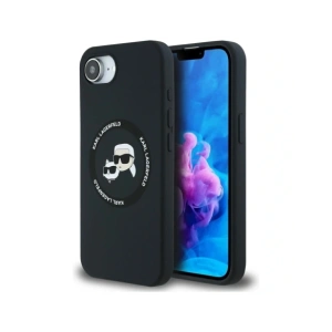 Buy Karl Lagerfeld Silicone Karl&Choupette Heads MagSafe Apple iPhone 16e black - KLD21980 - {ean13} - Home Screen Store Europe