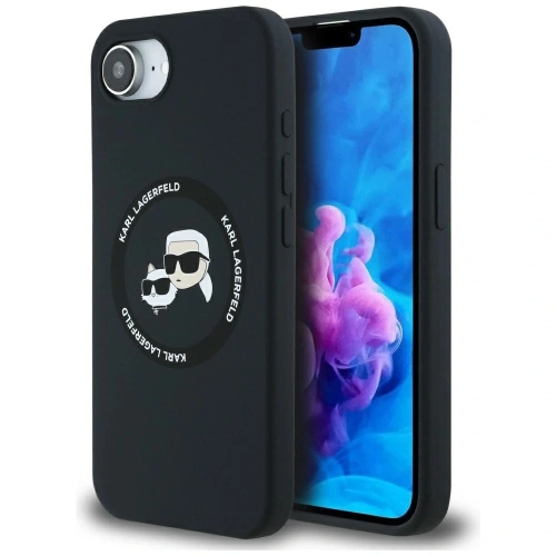 Kup Karl Lagerfeld Szilikon Karl&Choupette fejek MagSafe Apple iPhone 16e fekete - KLD21980 - {ean13} - Sklep Home Screen