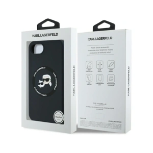Kup Etui Karl Lagerfeld Silicone Karl&Choupette Heads MagSafe do Apple iPhone 16e czarny - KLD21980 - {ean13} - Sklep Home Screen