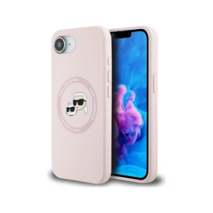 Kup Karl Lagerfeld Silikon Karl&Choupette Köpfe MagSafe Apple iPhone 16e pink - KLD21981 - {ean13} - Sklep Home Screen