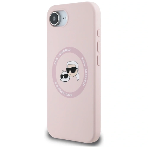 Kup Etui Karl Lagerfeld Silicone Karl&Choupette Heads MagSafe do Apple iPhone 16e różowy - KLD21981 - {ean13} - Sklep Home Screen