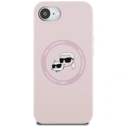 Kup Etui Karl Lagerfeld Silicone Karl&Choupette Heads MagSafe do Apple iPhone 16e różowy - KLD21981 - {ean13} - Sklep Home Screen