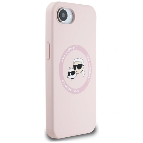 Kup Etui Karl Lagerfeld Silicone Karl&Choupette Heads MagSafe do Apple iPhone 16e różowy - KLD21981 - {ean13} - Sklep Home Screen