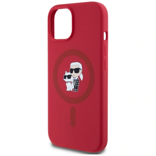 Kup Karl Lagerfeld Silikonový prsten Karl&Choupette s MagSafe pro Apple iPhone 15 červený - KLD21982 - {ean13} - Sklep Home Screen