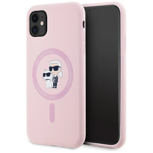 Kup Karl Lagerfeld Silicon Karl&Choupette MagSafe Apple iPhone 11 roz - KLD21983 - {ean13} - Sklep Home Screen