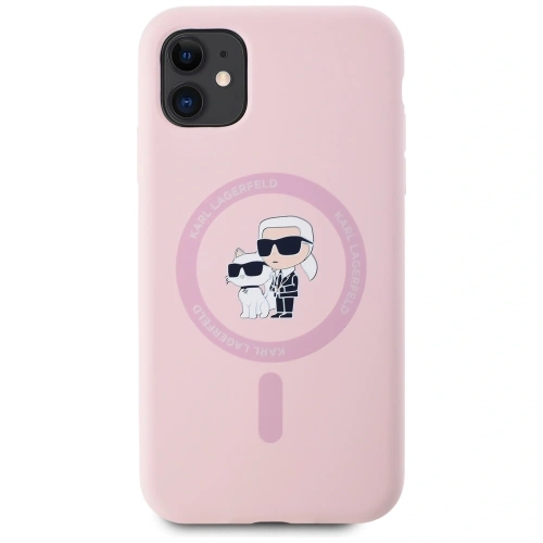 Kup Etui Karl Lagerfeld Silicone Karl&Choupette MagSafe do Apple iPhone 11 różowy - KLD21983 - {ean13} - Sklep Home Screen