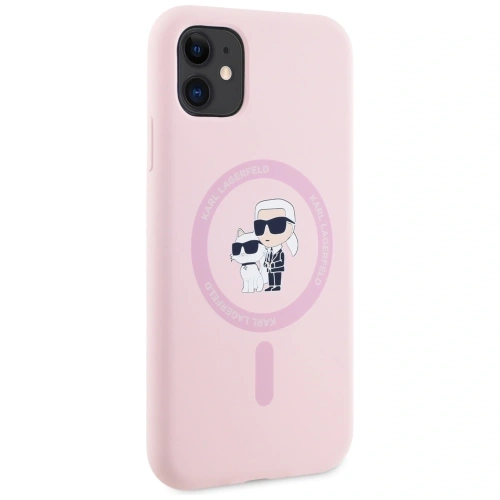 Kup Etui Karl Lagerfeld Silicone Karl&Choupette MagSafe do Apple iPhone 11 różowy - KLD21983 - {ean13} - Sklep Home Screen