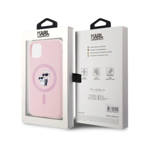 Kup Etui Karl Lagerfeld Silicone Karl&Choupette MagSafe do Apple iPhone 11 różowy - KLD21983 - {ean13} - Sklep Home Screen