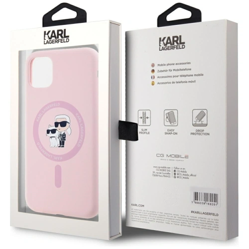 Kup Karl Lagerfeld Silicon Karl&Choupette MagSafe Apple iPhone 11 roz - KLD21983 - {ean13} - Sklep Home Screen