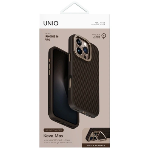 Buy UNIQ Keva Max Apple iPhone 16 Pro Magclick Charging Camera Stand brown - UNIQ1489 - {ean13} - Home Screen Store Europe