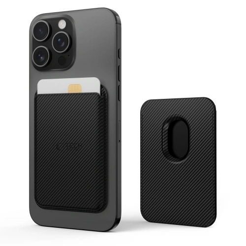 Kup Magnetyczne etui na karty Tech-Protect Magwallet MagSafe Universal Magnetic Card Holder Carbon - THP4007 - {ean13} - Sklep Home Screen