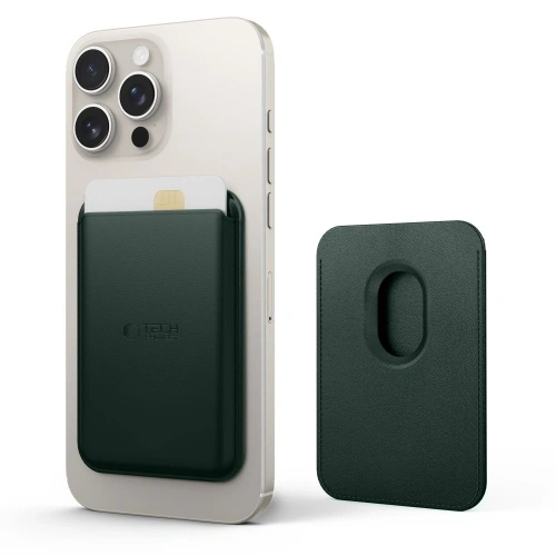 Kup Magnetyczne etui na karty Tech-Protect Magwallet MagSafe Universal Magnetic Card Holder Khaki - THP4008 - {ean13} - Sklep Home Screen