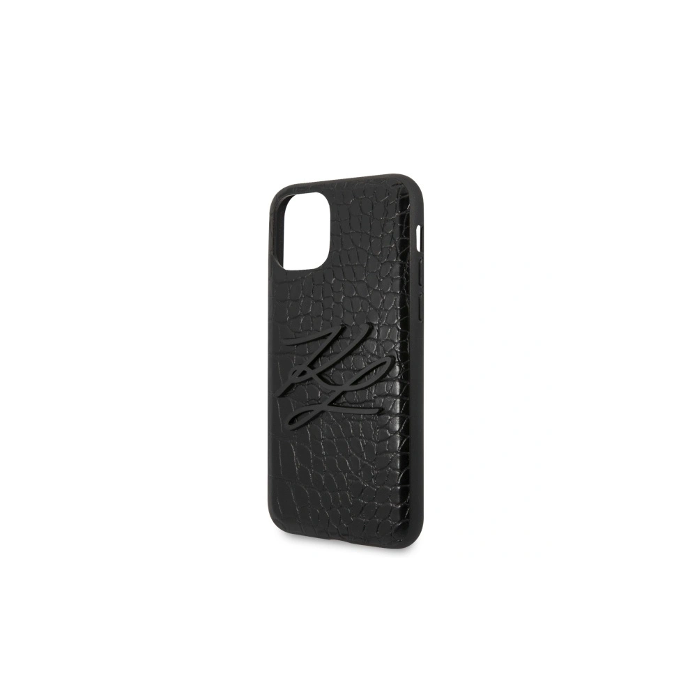 Etui Karl Lagerfeld KLHCN65CRKBK Apple iPhone 11 Pro Max hardcase czarny/black Croco