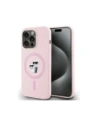 Etui Karl Lagerfeld Silicone Karl&Choupette MagSafe do Apple iPhone 14 Pro różowy