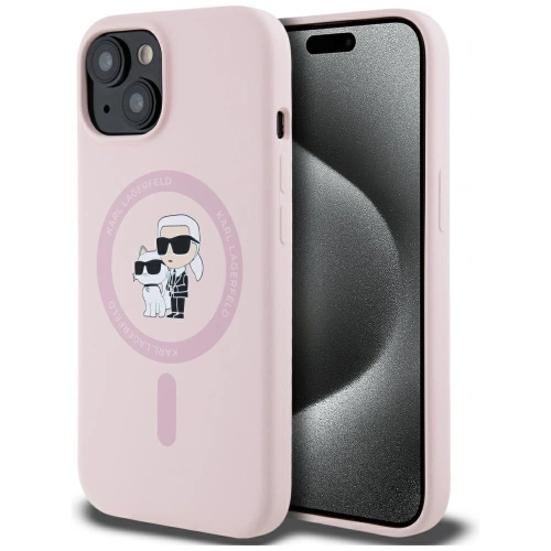 Kup Karl Lagerfeld Silikon Karl&Choupette MagSafe Apple iPhone 15 Plus pink - KLD21986 - {ean13} - Sklep Home Screen