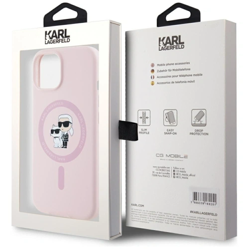 Kup Karl Lagerfeld Silikon Karl&Choupette MagSafe Apple iPhone 15 Plus pink - KLD21986 - {ean13} - Sklep Home Screen