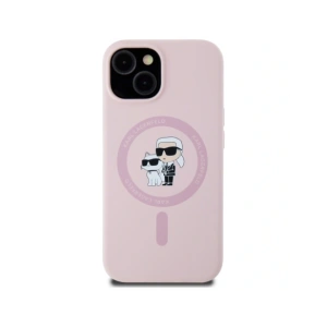Buy Karl Lagerfeld Silicone Karl&Choupette MagSafe Apple iPhone 15 pink - KLD21987 - {ean13} - Home Screen Store Europe