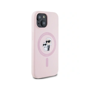 Buy Karl Lagerfeld Silicone Karl&Choupette MagSafe Apple iPhone 15 pink - KLD21987 - {ean13} - Home Screen Store Europe